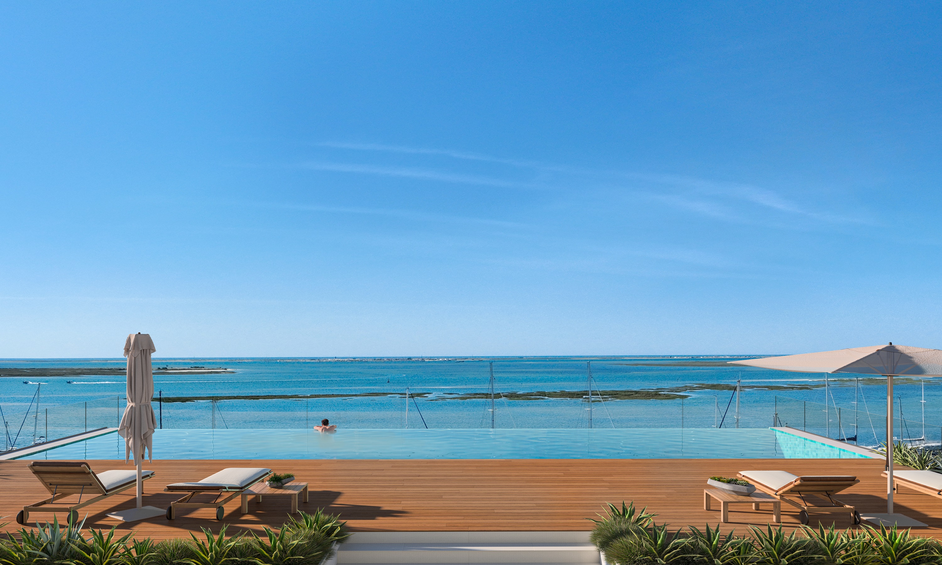 DELMAR WATERFRONT luxury apartments with one, two or three bedrooms