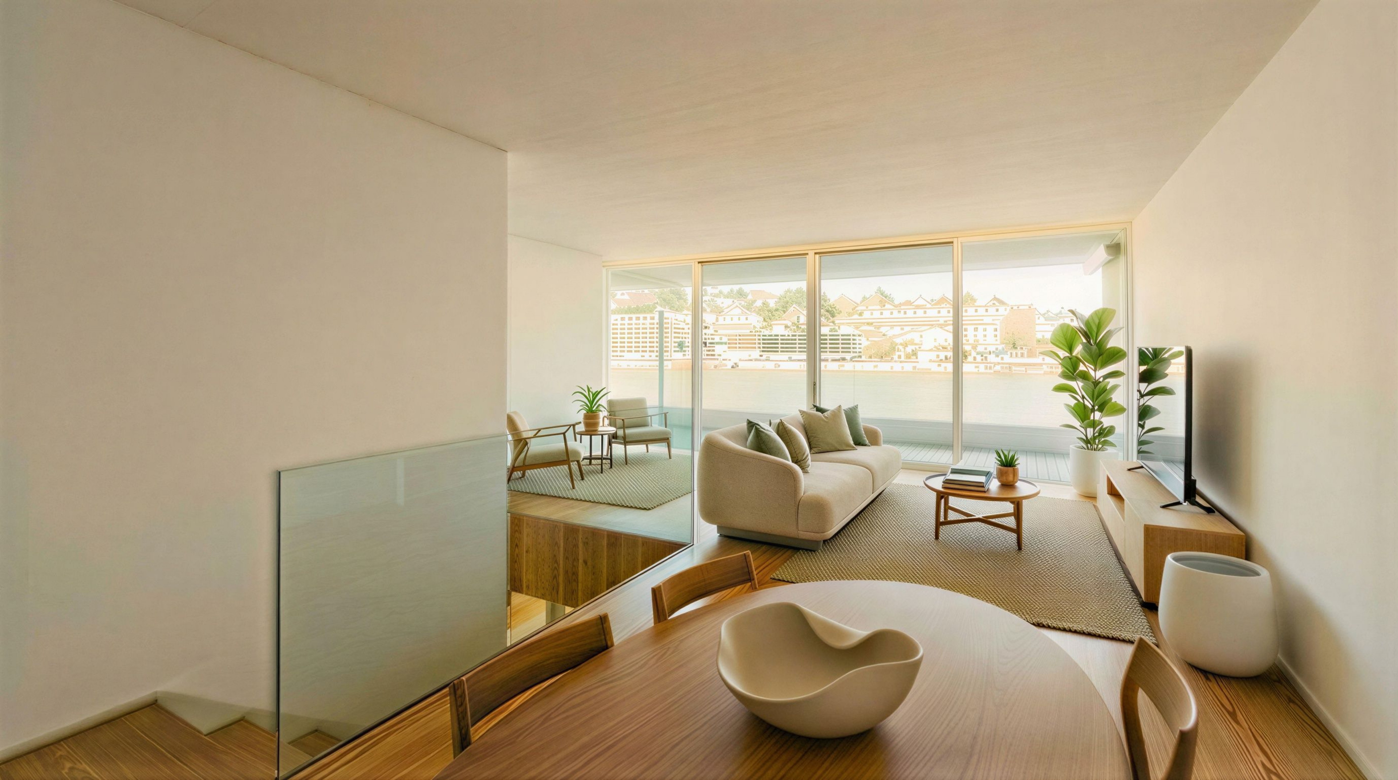 LS05595 - Appartement duplex T3 avec balcon et vue sur le fleuve à vendre à Gaia