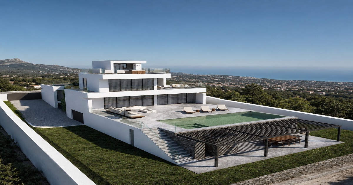 Moradia de luxo moderna com piscina e vista panorâmica para o mar em Tavira, Algarve