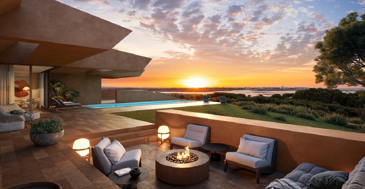 Palmares Signature Residences terrace with ocean and golf views
