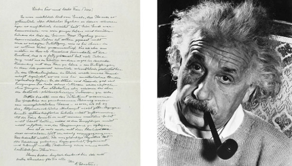 A carta de Albert Einstein