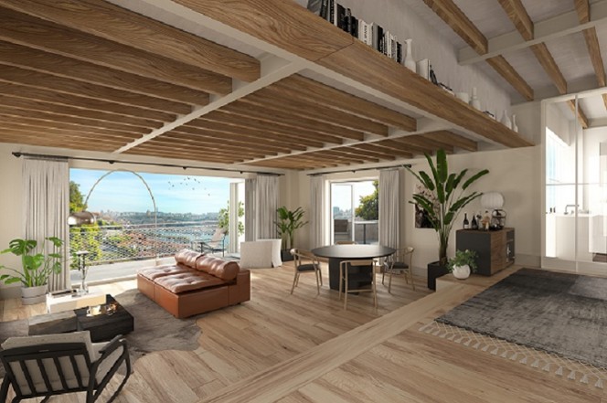 NEUE UND LUXURIÖSE APPARTEMENTS MIT BLICK AUF DEN FLUSS, ZENTRUM PORTO