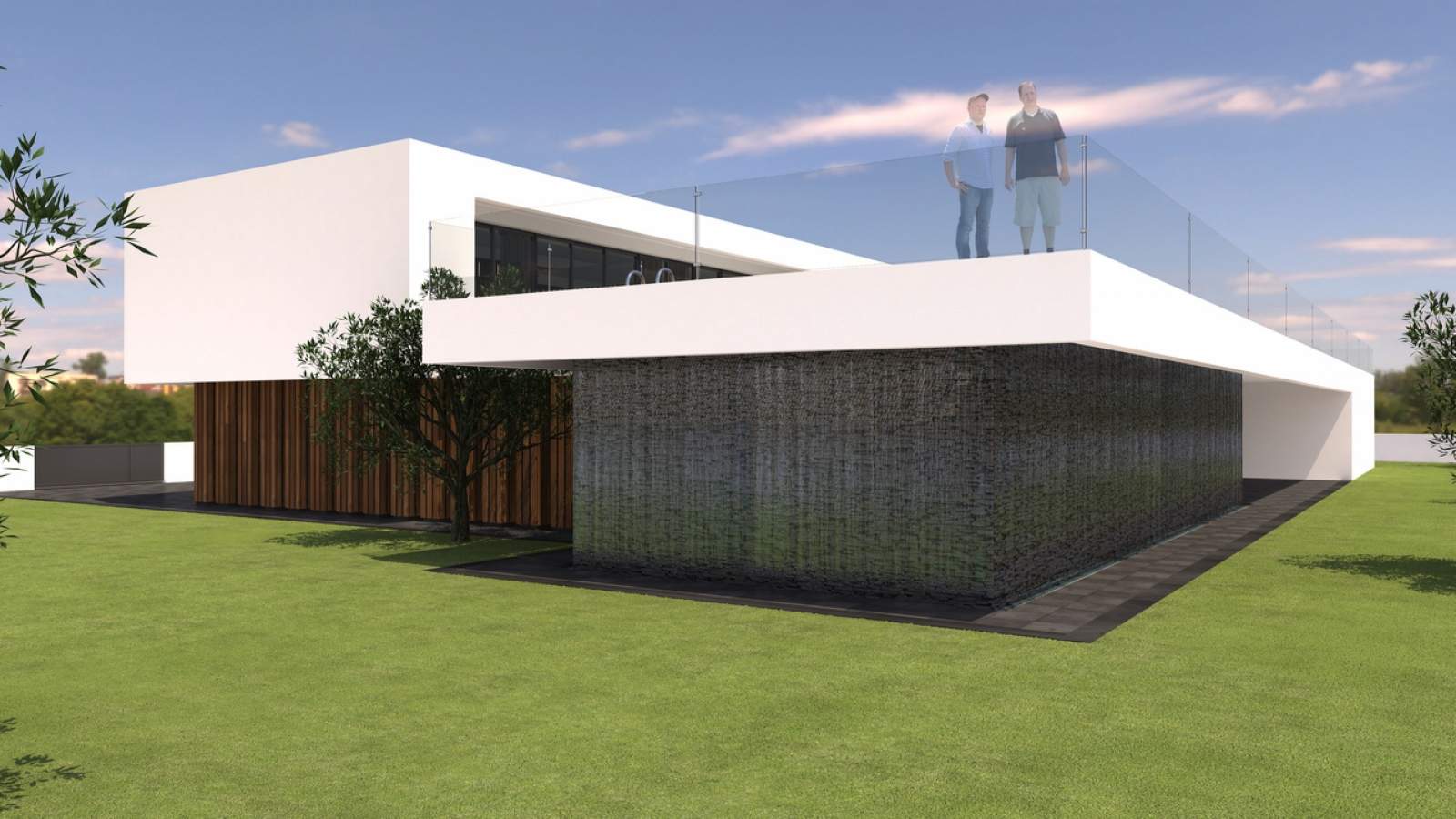 Approved project for a modern villa with sea view in Olhão, Algarve, Portugal_110632