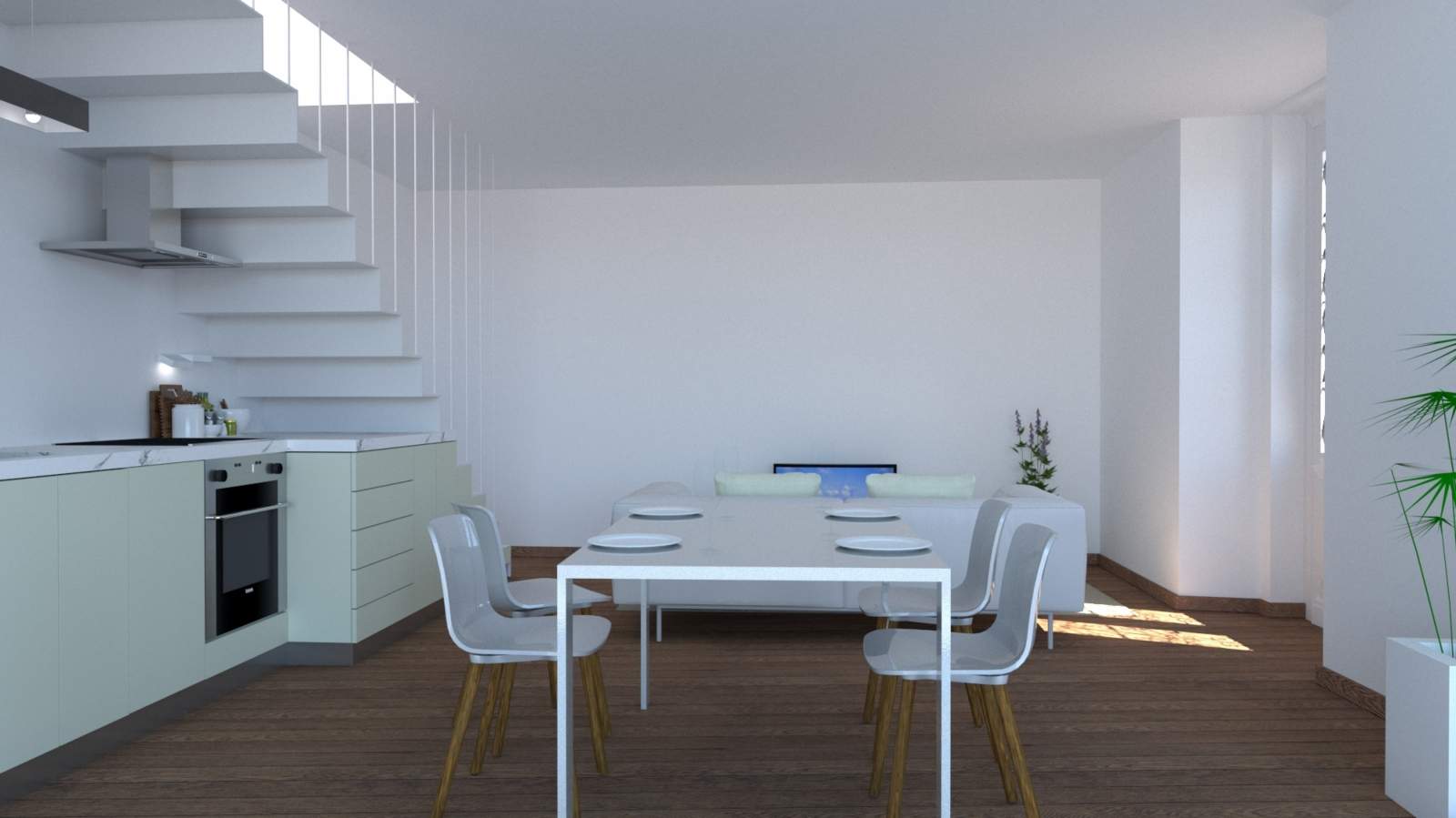 Venda de apartamento triplex novo no centro de Faro, Algarve_114031
