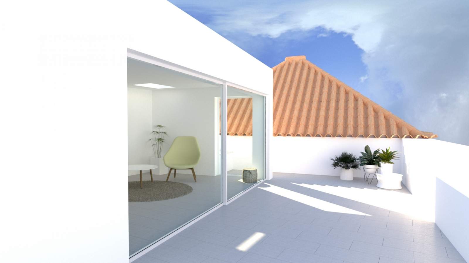 Venda de apartamento triplex novo no centro de Faro, Algarve_114169