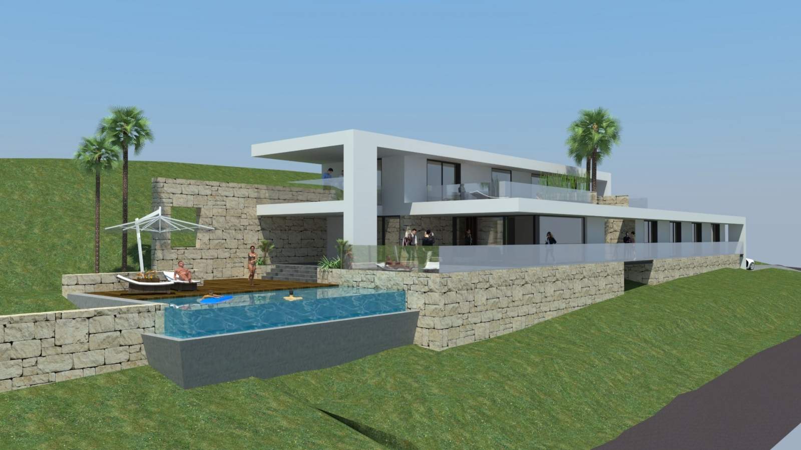 Grundstücke zum Verkauf zu bauen, eine villa, Meerblick, Loulé, Algarve, Portugal_120881