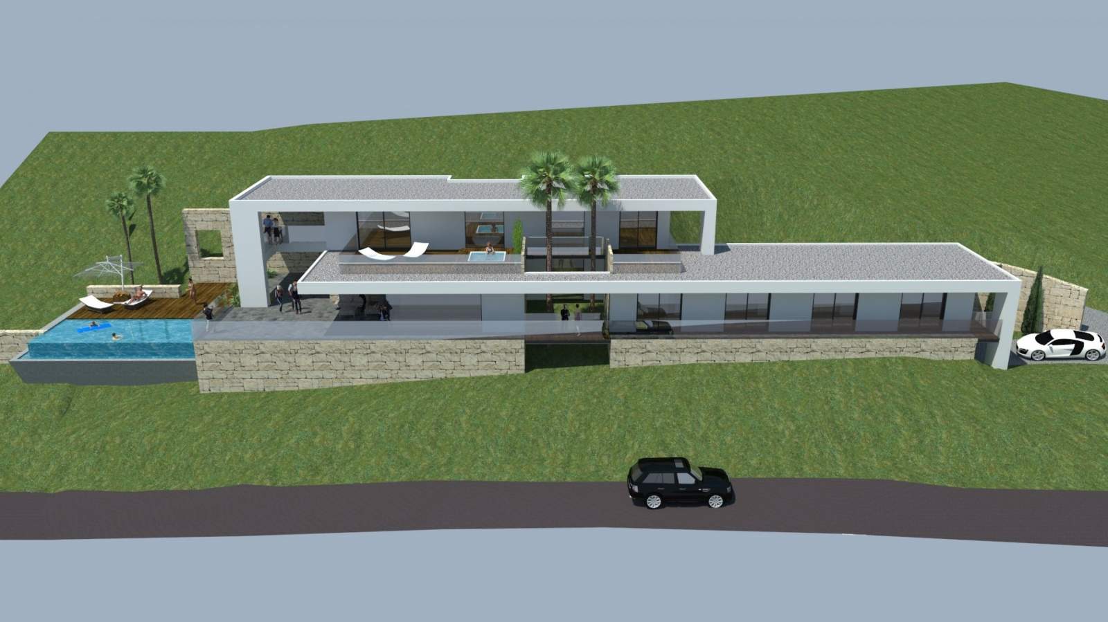 Grundstücke zum Verkauf zu bauen, eine villa, Meerblick, Loulé, Algarve, Portugal_120883