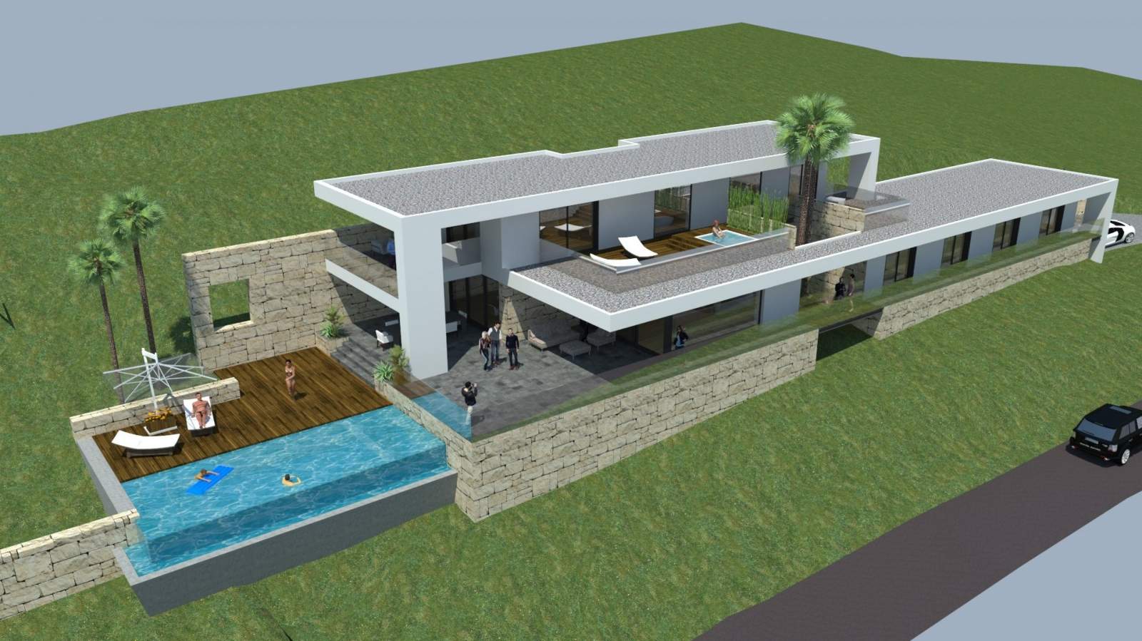 Grundstücke zum Verkauf zu bauen, eine villa, Meerblick, Loulé, Algarve, Portugal_120885
