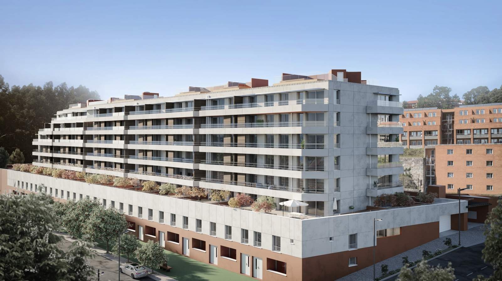 Penthouse nueva de 3 dormitorios con piscina y vistas al río, Oporto, Portugal_124718