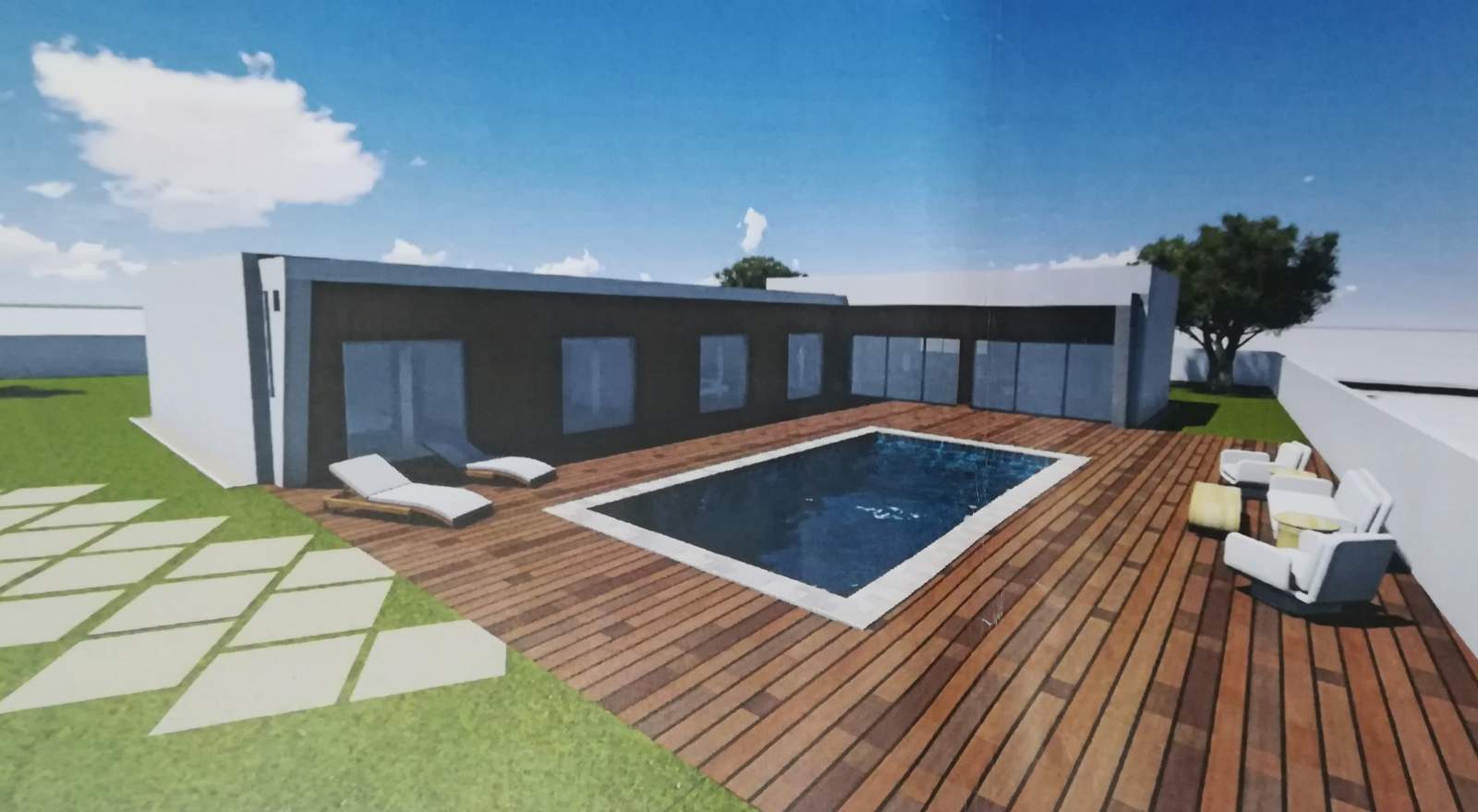 Neue zeitgenössische Villa zu verkaufen in Olhão, Algarve, Portugal_134602