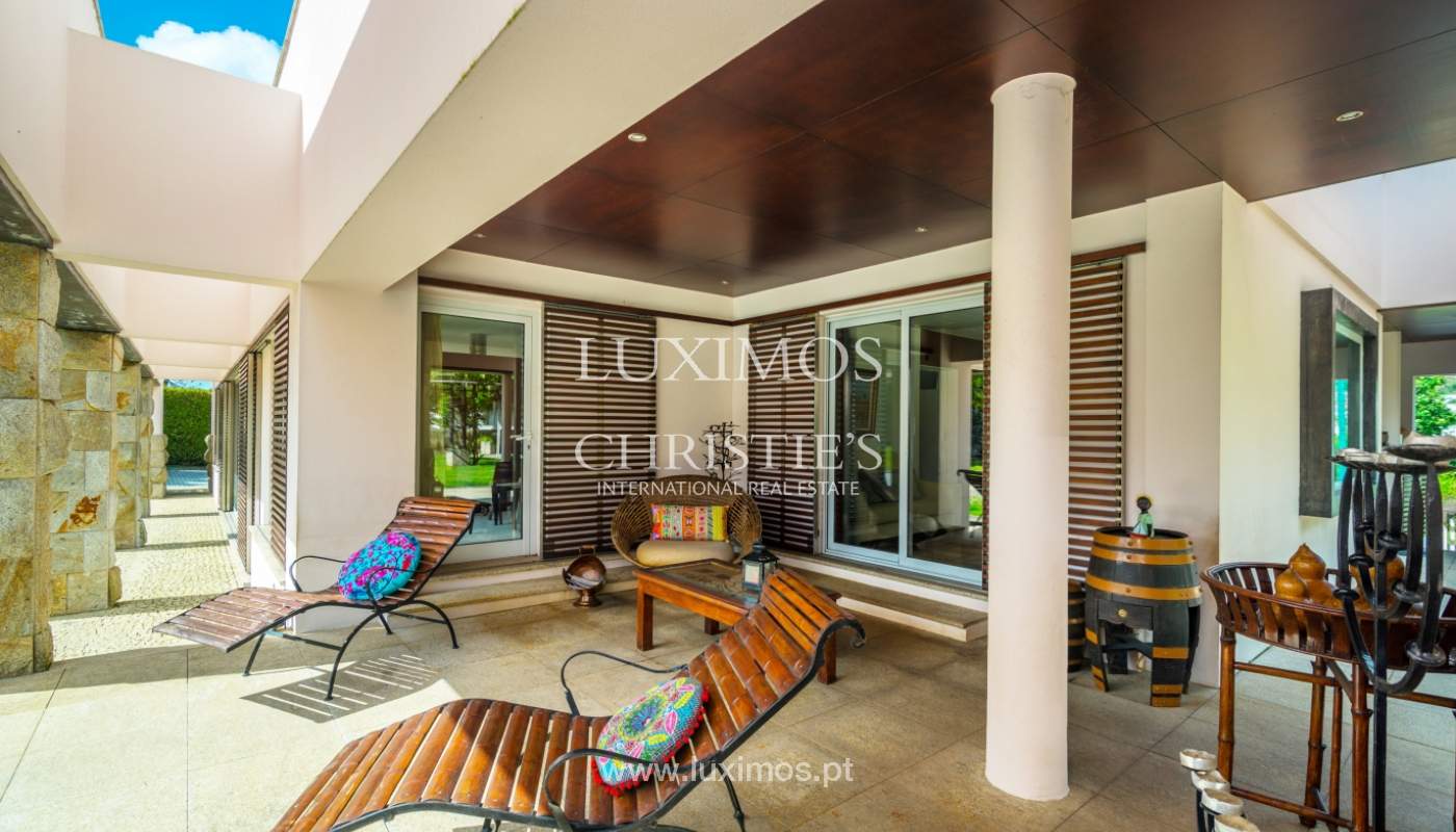 Sale of contemporary luxury villa with pool and garden, Trofa, Portugal_138799