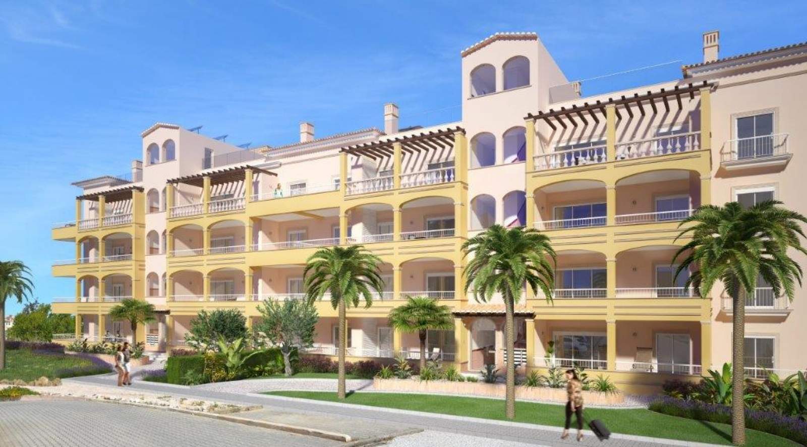 Sale of apartment under construction, terrace, Lagos, Algarve, Portugal_141577