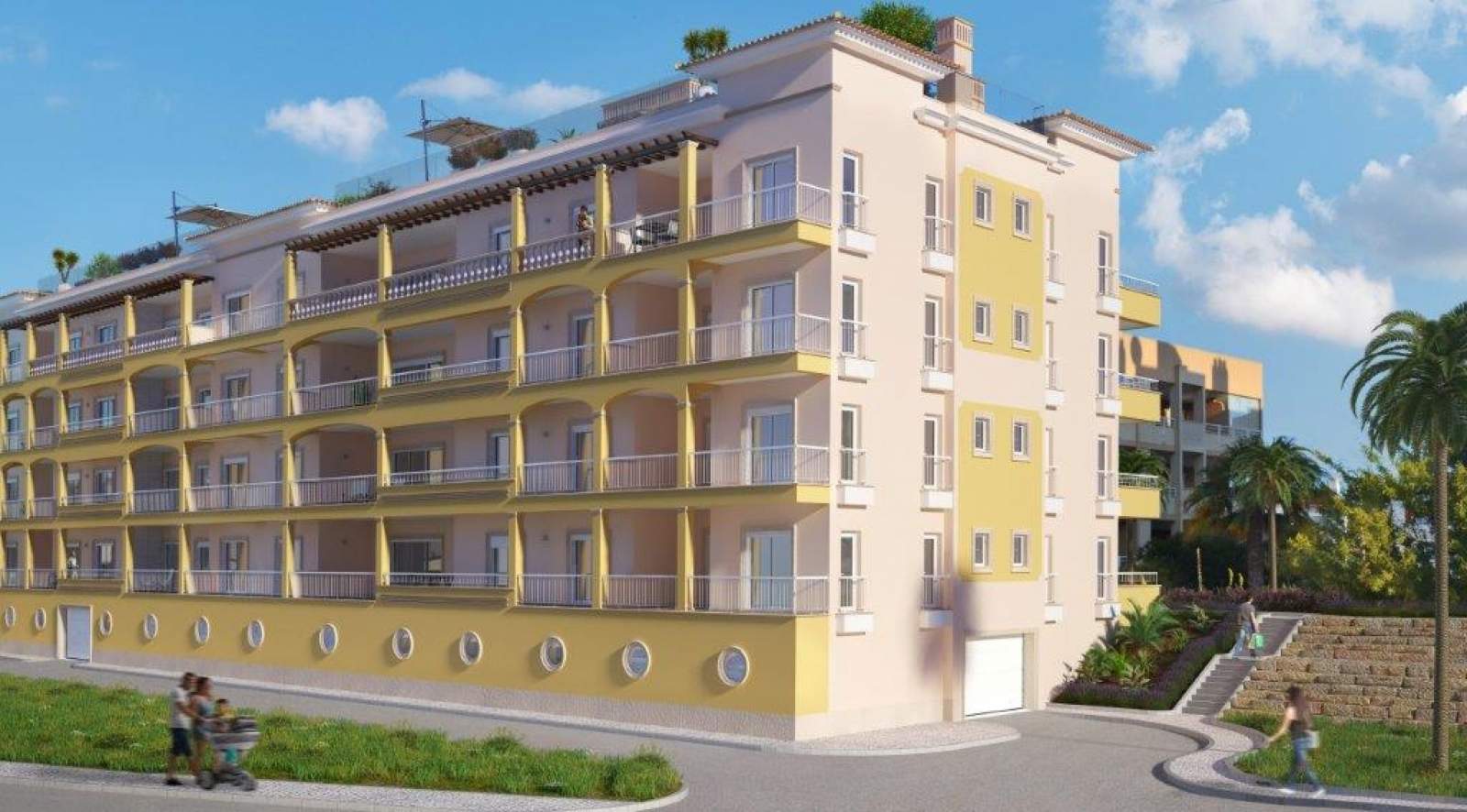 Sale of apartment under construction, terrace, Lagos, Algarve, Portugal_141579