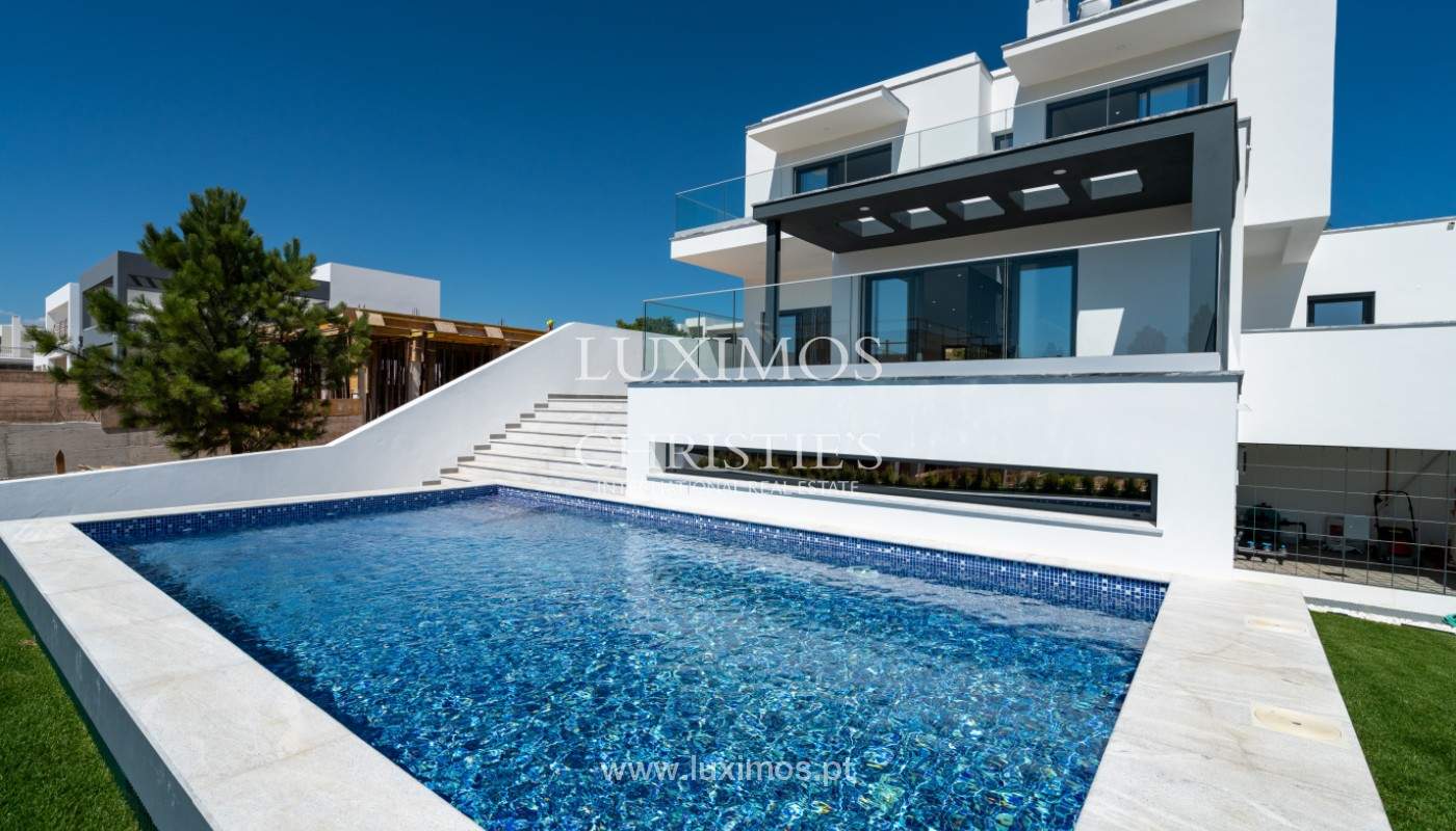 Sale of new contemporary villa in Quarteira, Algarve, Portugal