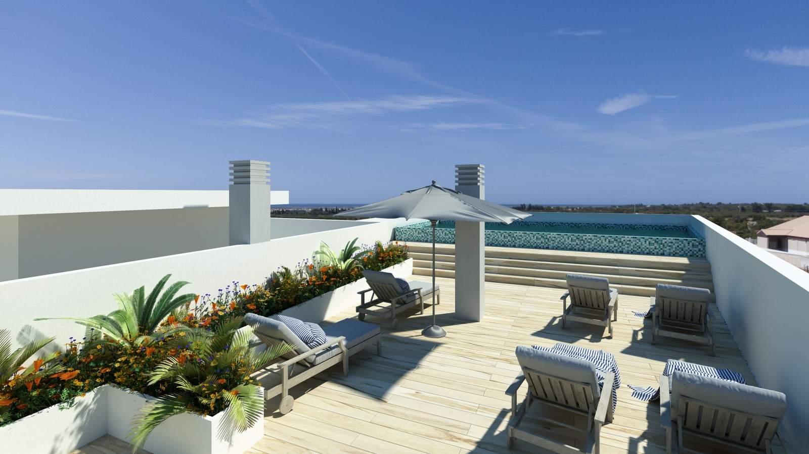 Nuevo apartamento, con terraza y piscina, Tavira, Algarve_145850