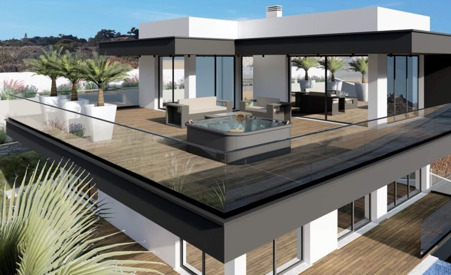 Villa de 4 dormitorios con piscina, en construcción, Albufeira, Algarve_150206