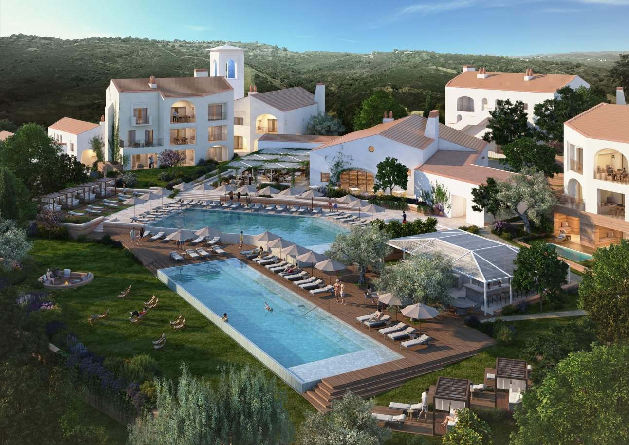 Apartamento T2 com piscina, em aldeamento turístico, Querença, Algarve_167107