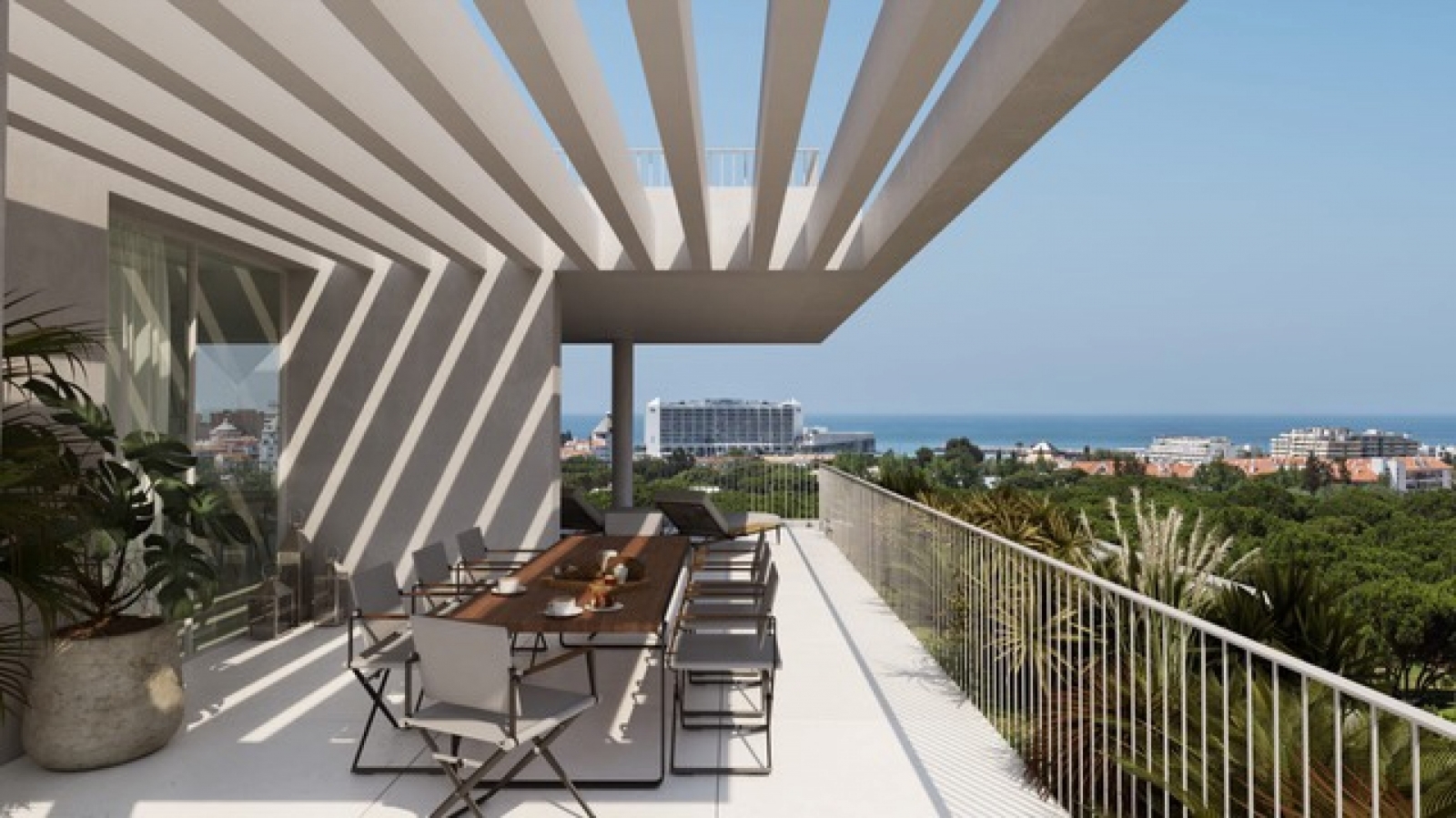 Apartamento de 3 dormitorios con vistas al mar, condominio cerrado, Vilamoura, Algarve_171068