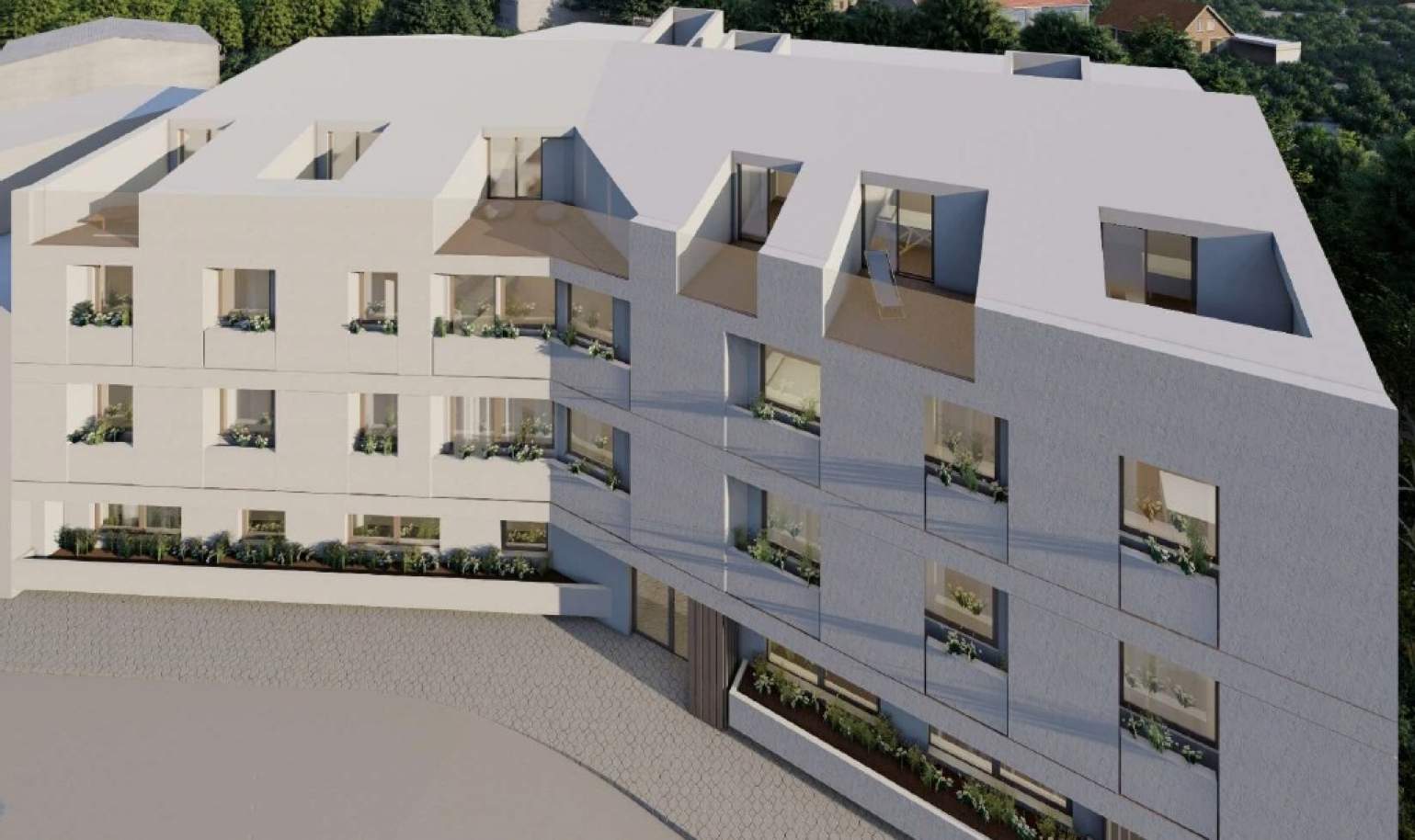 Neue Wohnung mit Terrasse, zu verkaufen, in Entwicklung, Porto, Portugal_174536