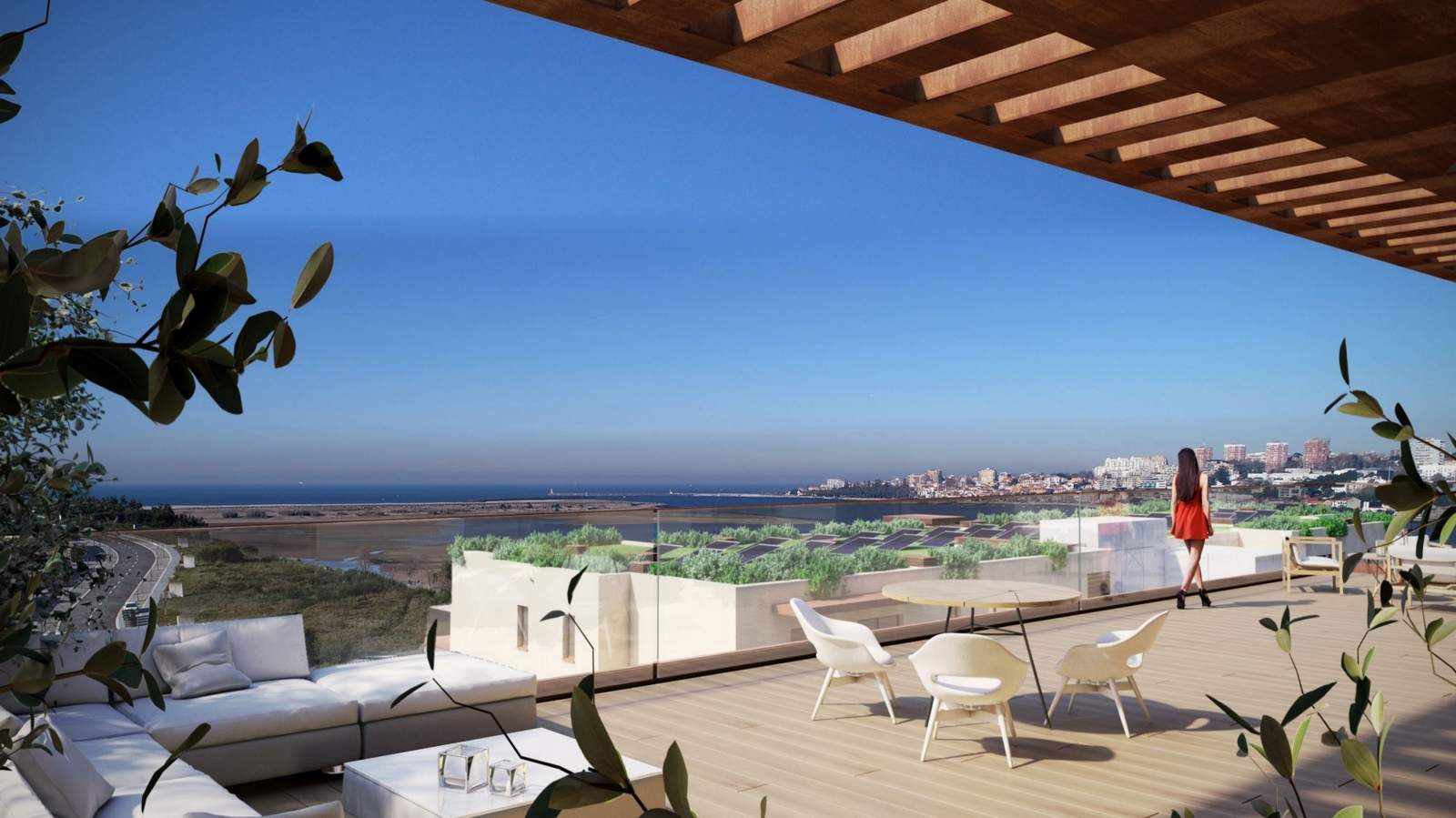 Piso en venta con terraza, en exclusivo condominio, V. N. Gaia, Porto, Portugal_175441