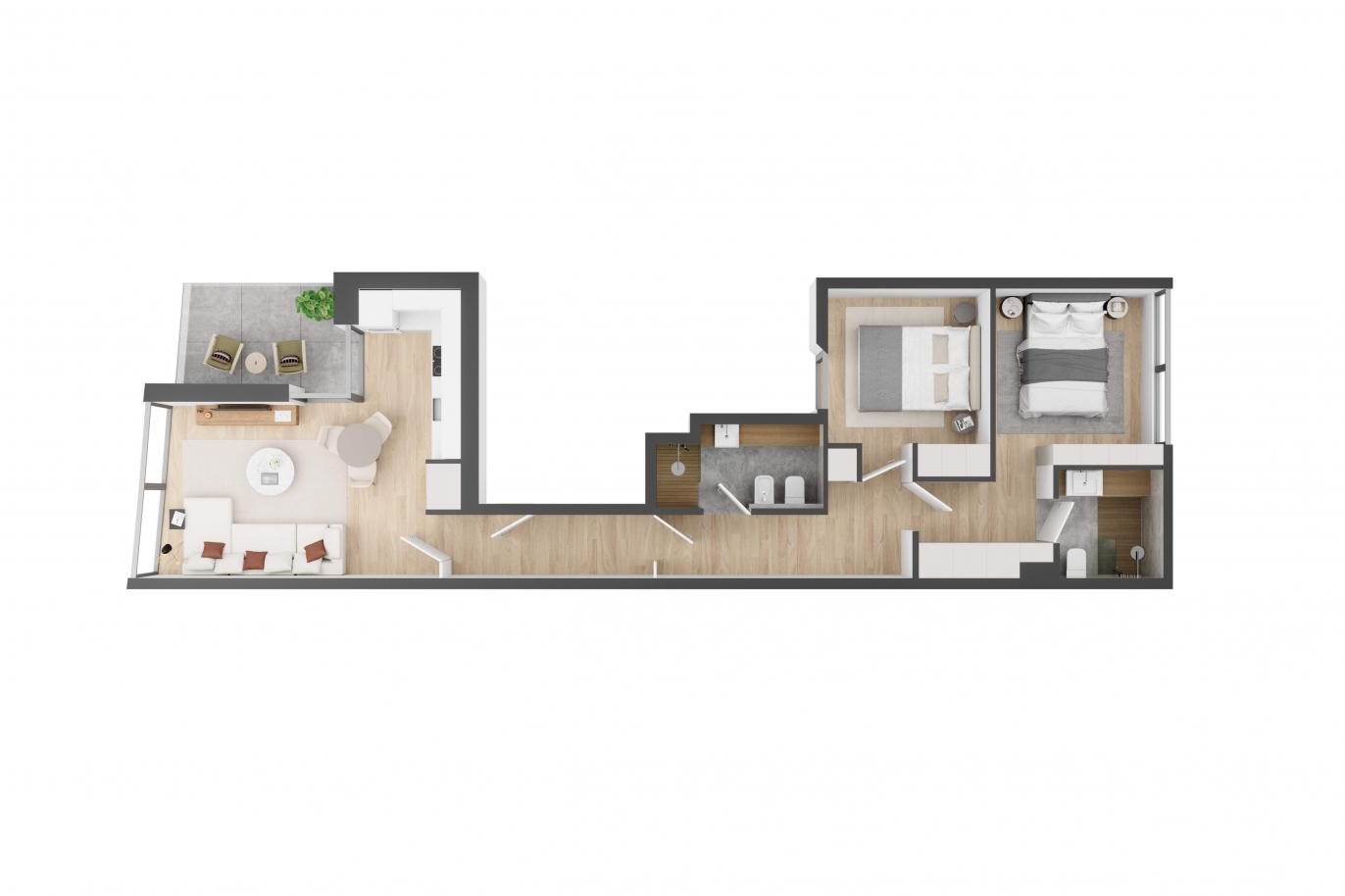 Penthouse T2 com terraço, para venda, na Foz do Douro_179510