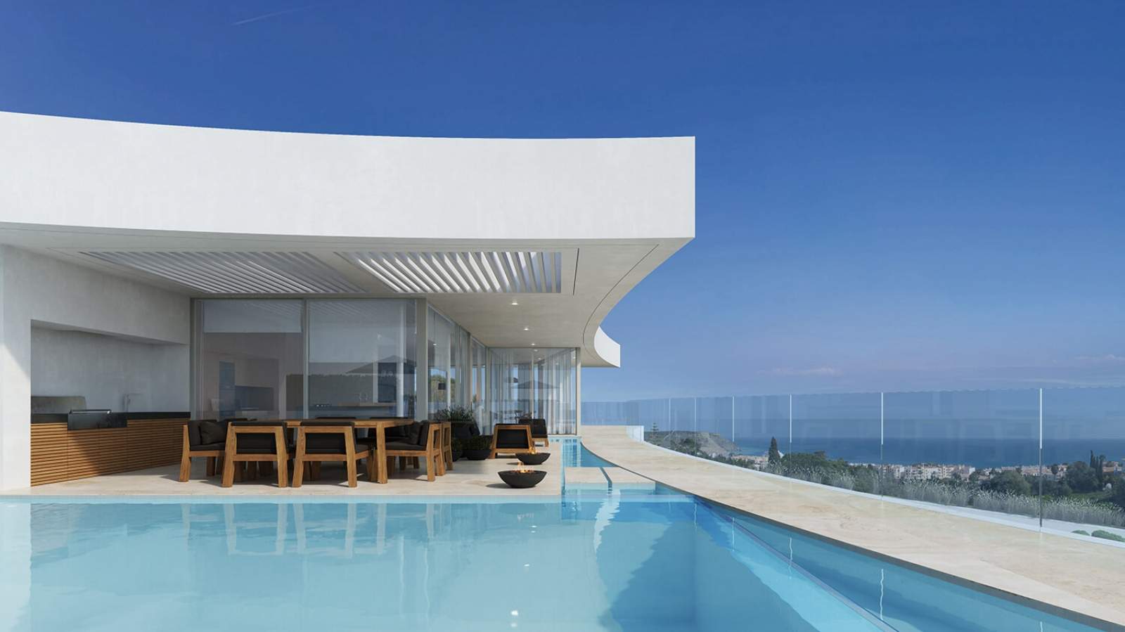 Villa contemporánea con piscina y vistas al mar, Praia da Luz, Algarve_180449