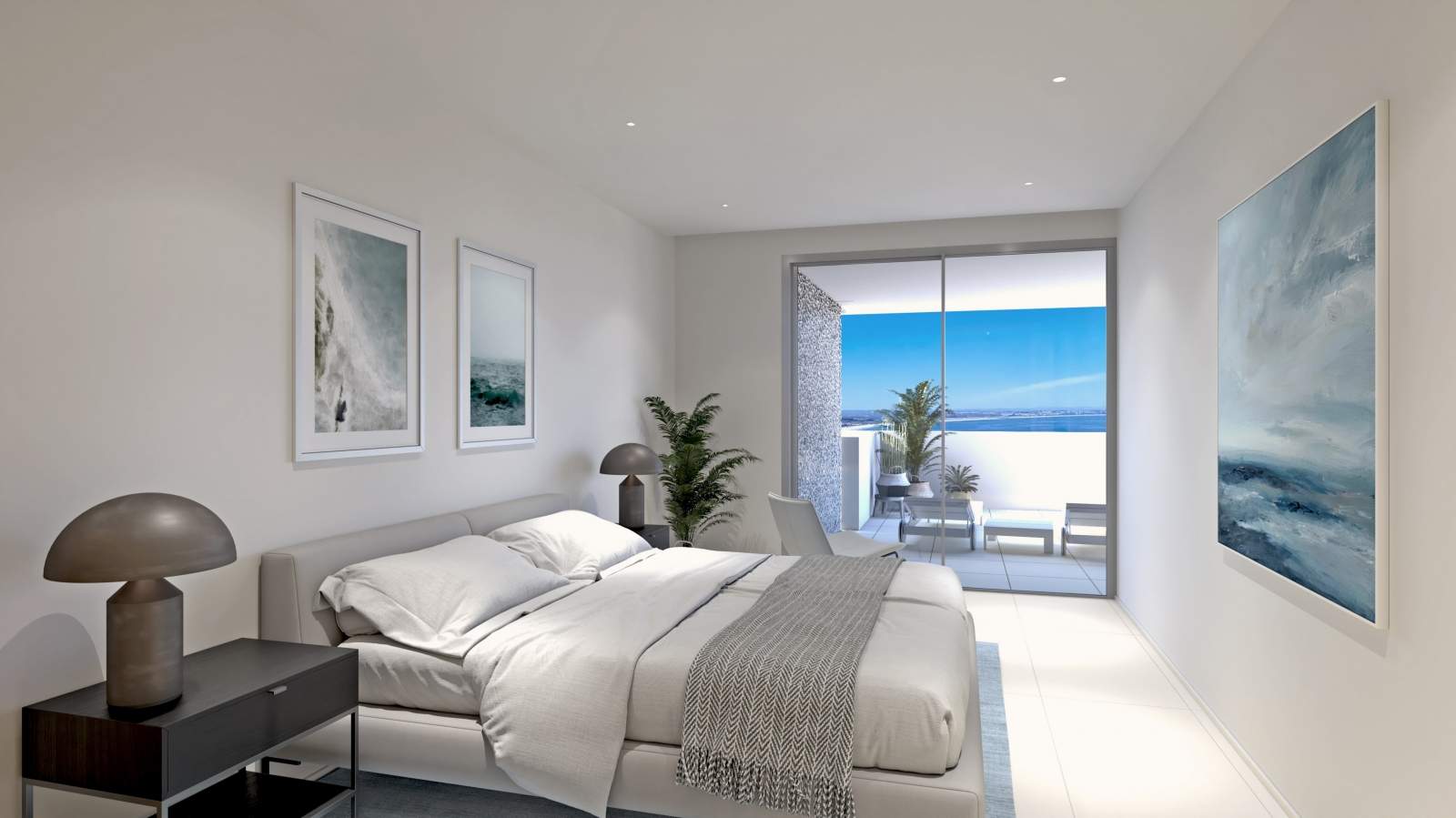 New apartment with sea views, in private condominium, Lagos, Algarve, Portugal_183664