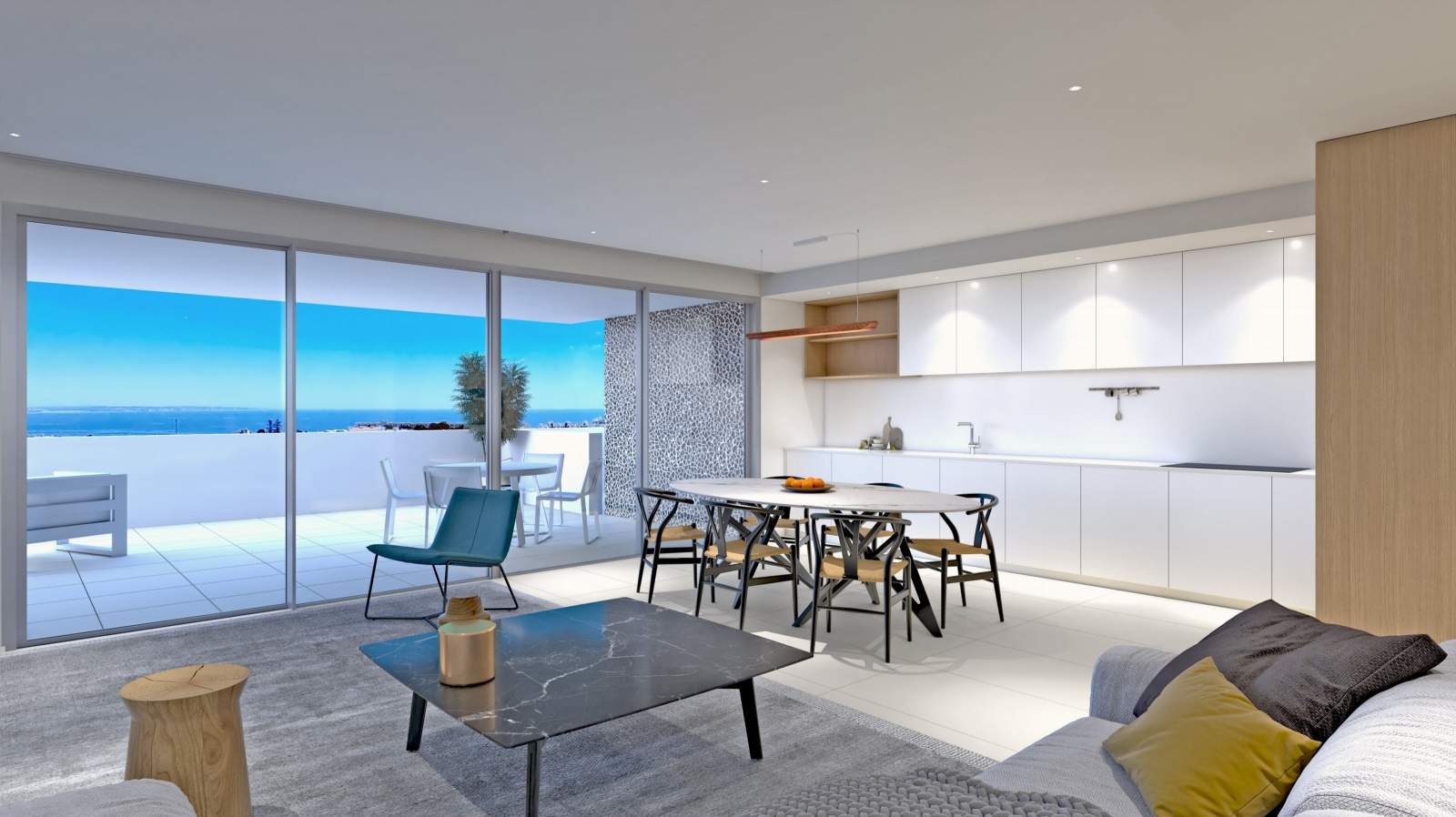 New apartment with sea views, in private condominium, Lagos, Algarve, Portugal_183984