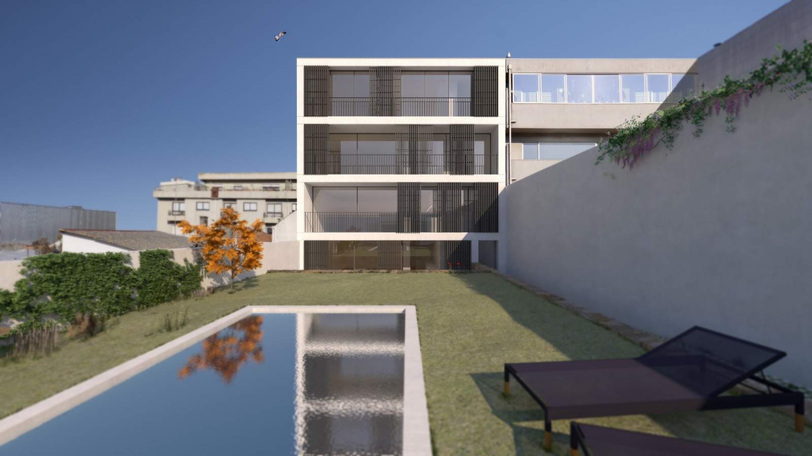 Plot with approved project of a building of four luxury apartments, in prime area of Matosinhos, Porto, Portugal_185532