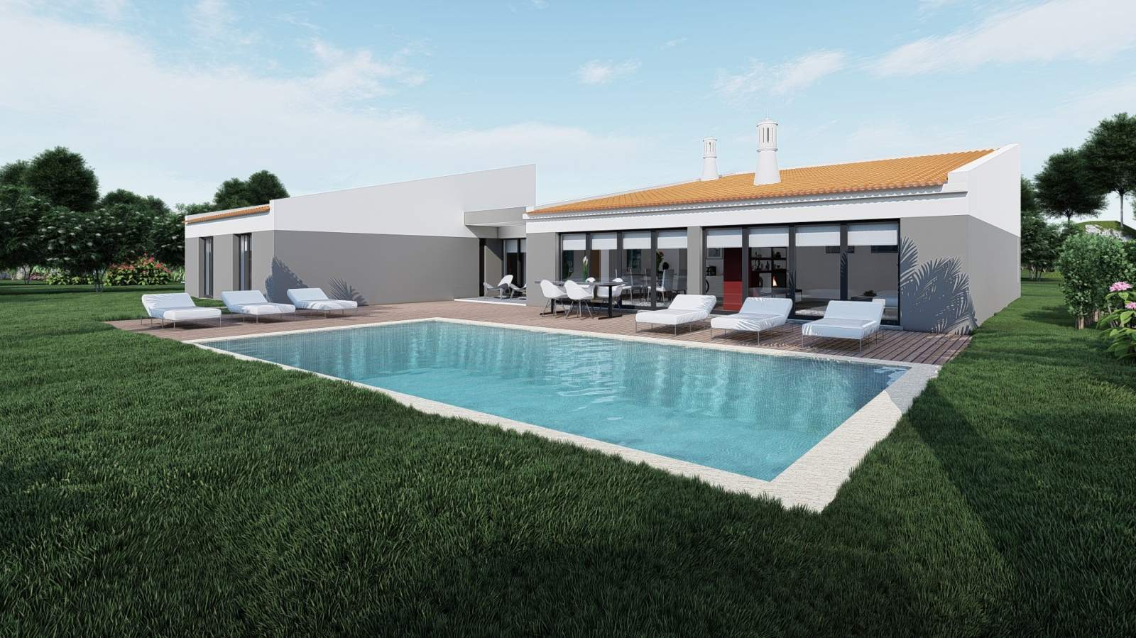 Grundstück mit Projekt für Erweiterung und Bau einer Villa, Alcantarilha, Algarve_186914