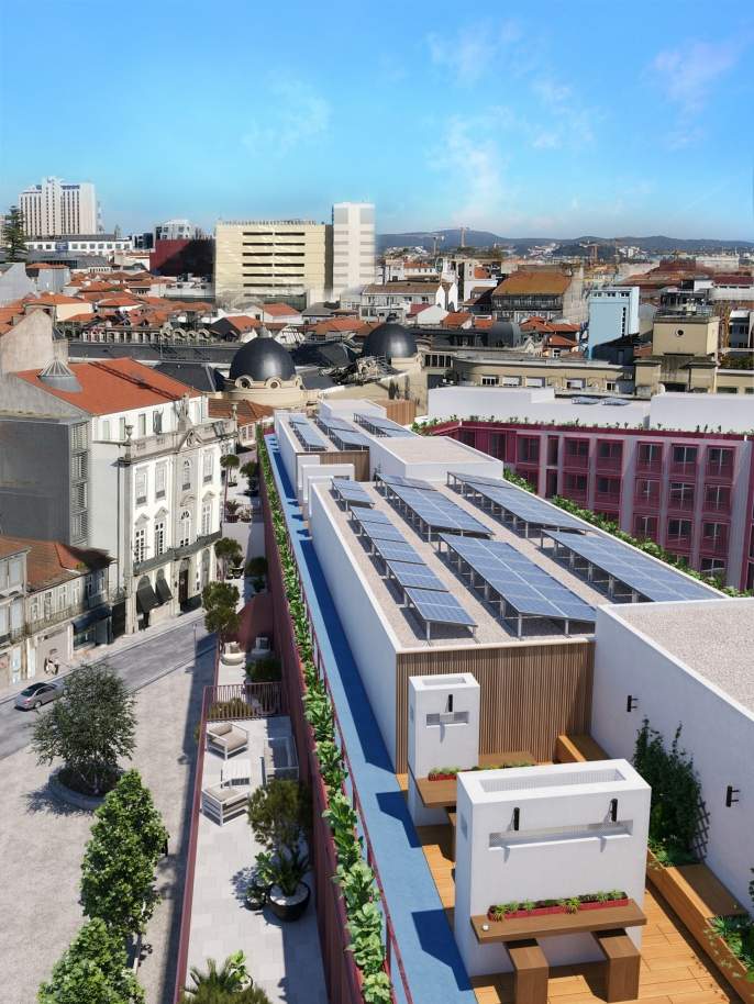 Appartement neuf avec balcon, à vendre, dans le centre de Porto, Portugal_193434