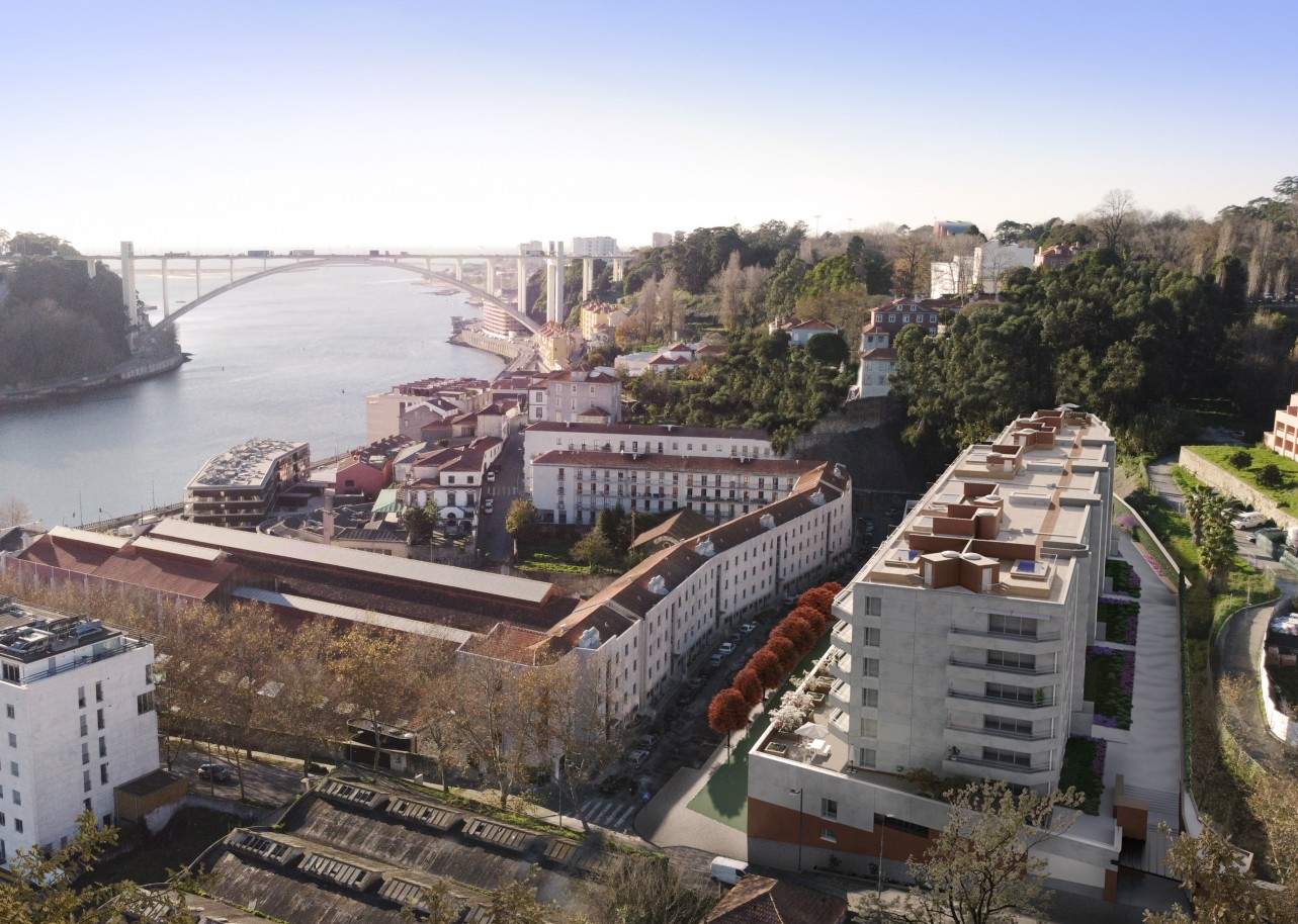Penthouse de lujo de 4 dormitorios con piscina y vistas al río, Oporto Portugal_198302