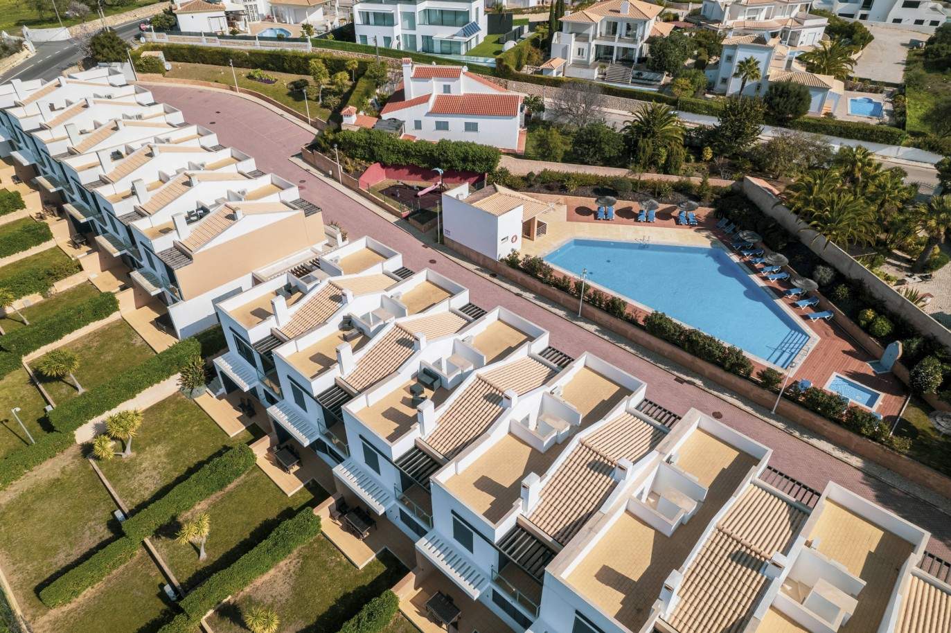 Maisons de ville de 3 chambres avec vue sur la mer, à vendre à Albufeira, Algarve_199199