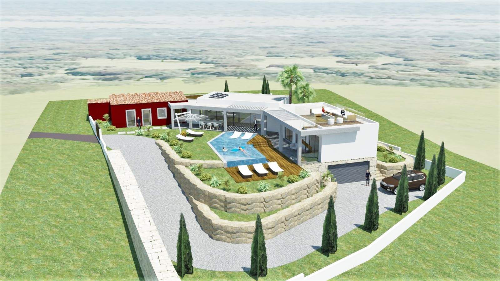 Terrain à bâtir avec projet de construction, à vendre à Loulé, Algarve_201533