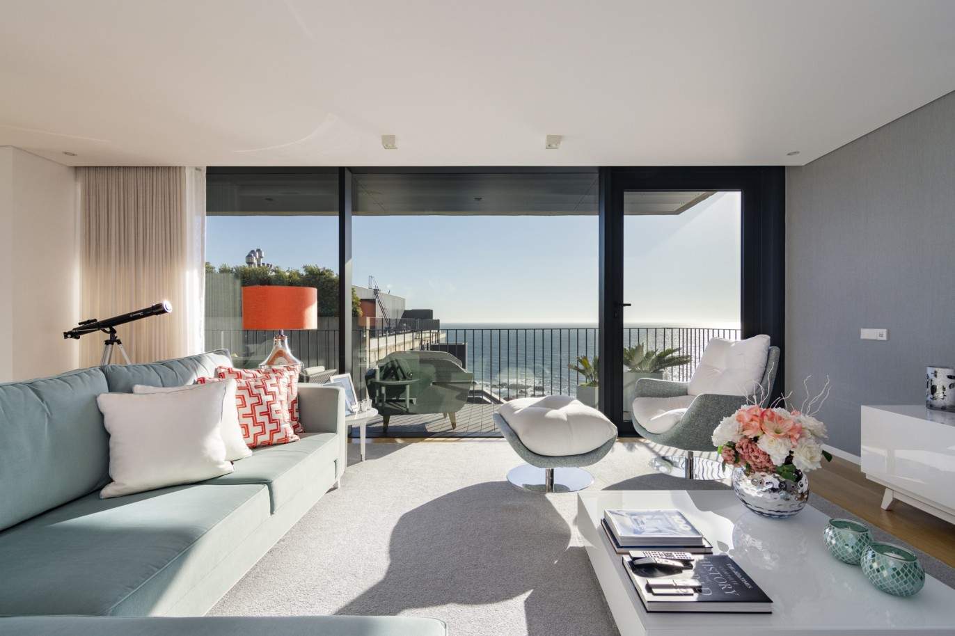 Wohnung mit Balkon in 1. Linie des Meeres, in Canidelo, V. N. Gaia, Porto, Portugal_202909