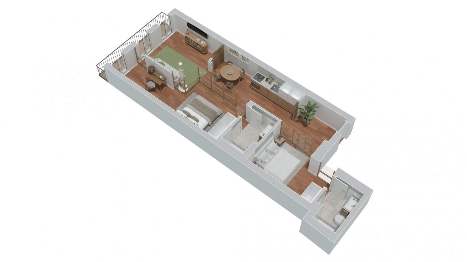Apartamento novo com terraço, para venda, no Centro Histórico do Porto_203691