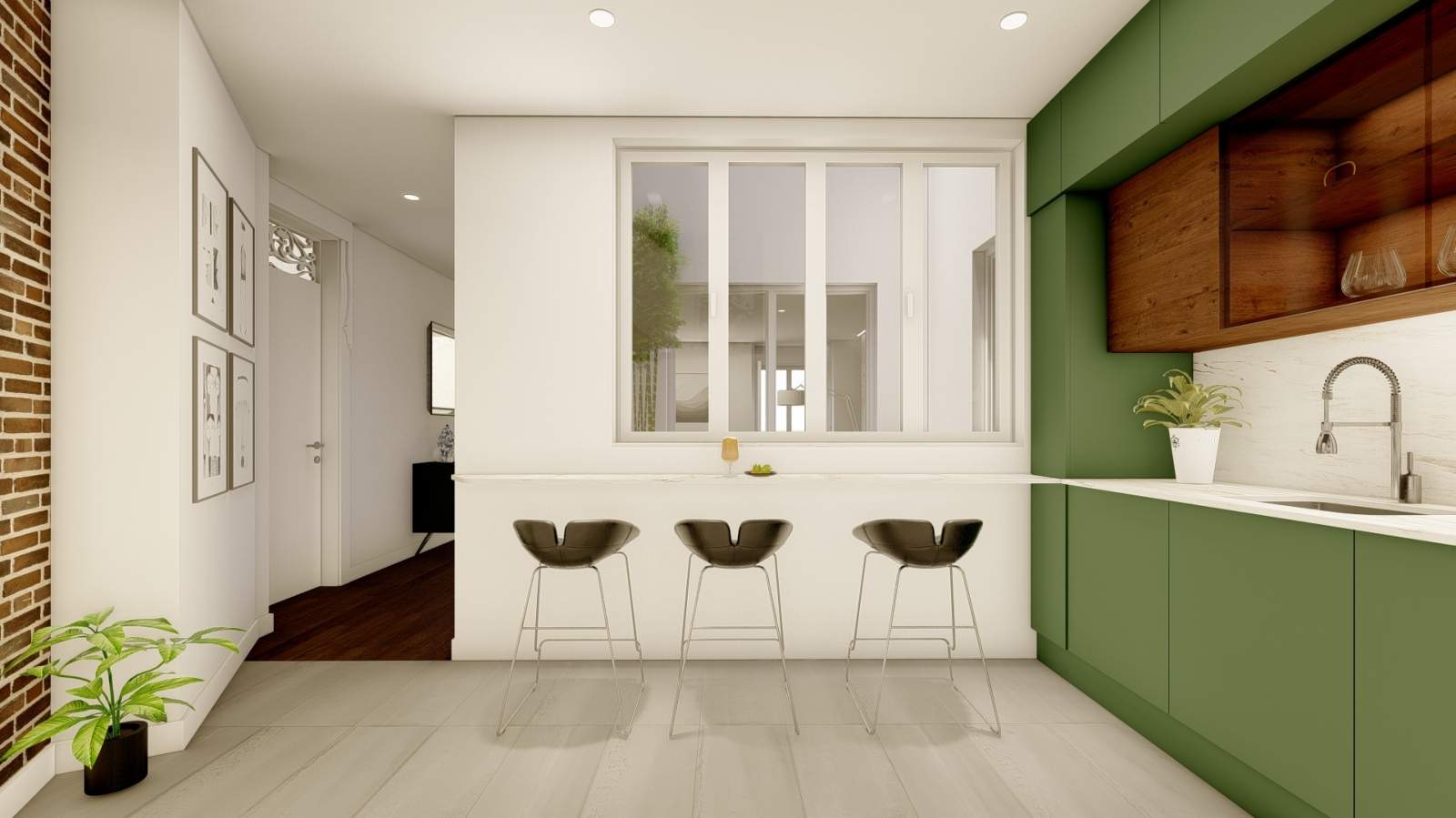Appartement de 2 chambres, nouvelle construction, à vendre à Faro, Algarve_204573