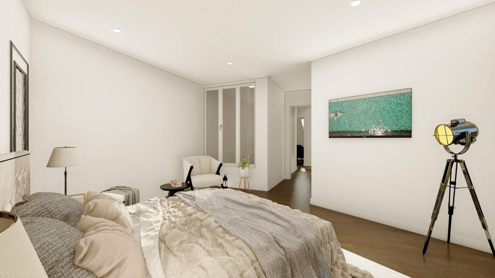 Appartement de 2 chambres, nouvelle construction, à vendre à Faro, Algarve_204634