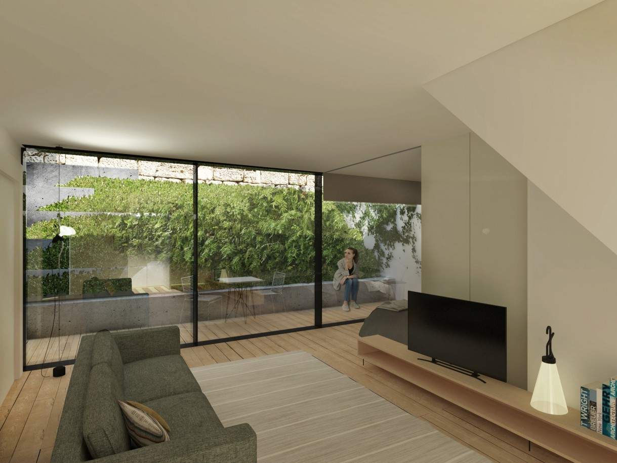 Appartement neuf en duplex avec balcon et vue sur le fleuve, à vendre, dans le centre-ville de Porto_204719