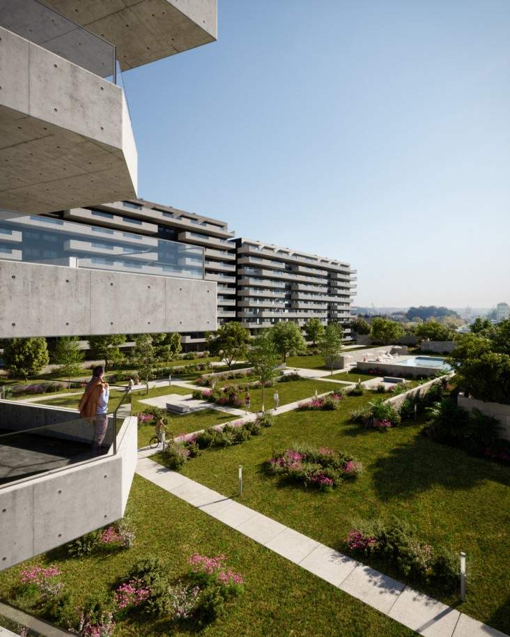 Apartamento novo com varanda, para venda, em Leça da Palmeira_205874