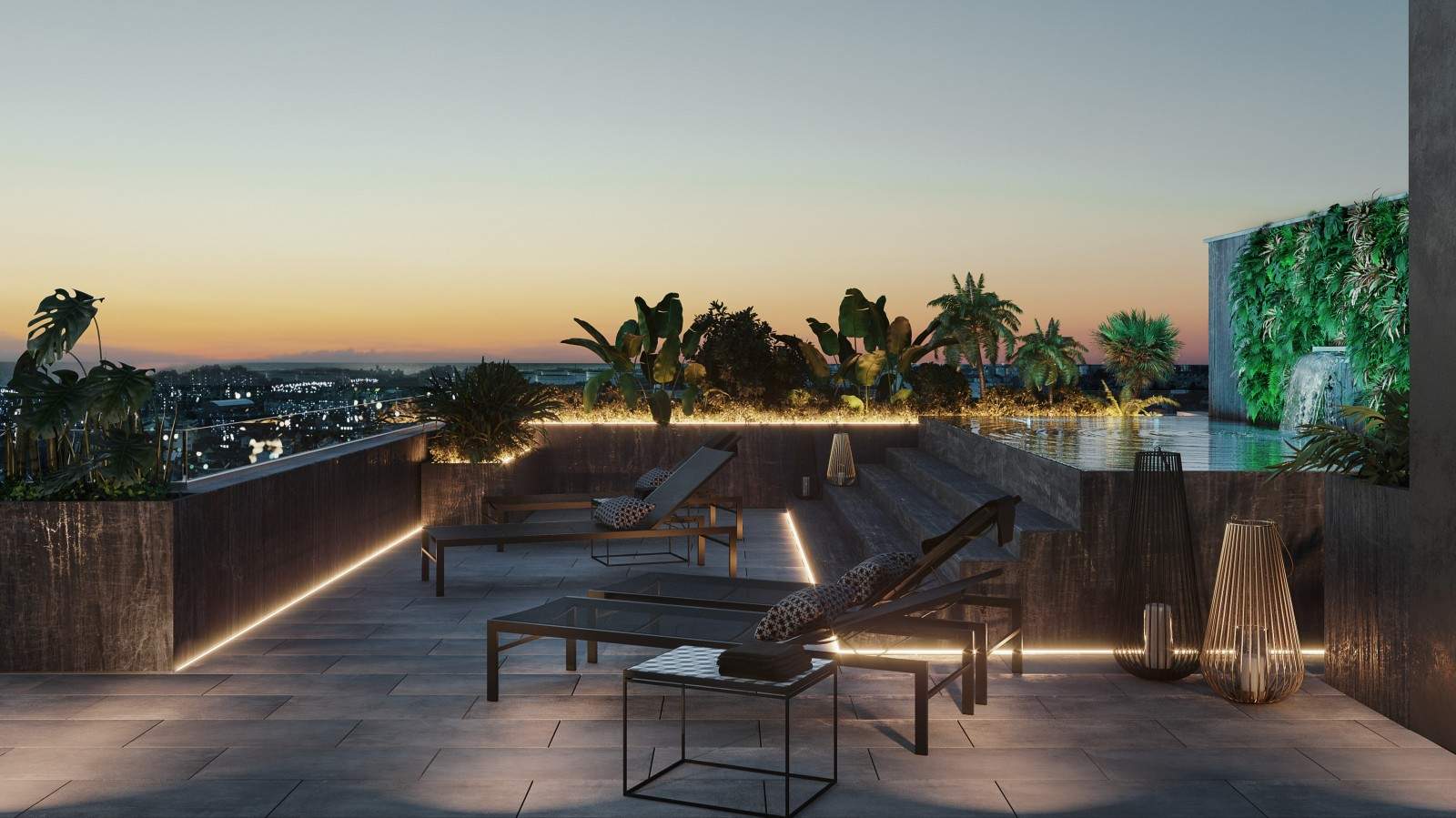 Penthouse nova com terraço e piscina, para venda, em Leça da Palmeira_206853