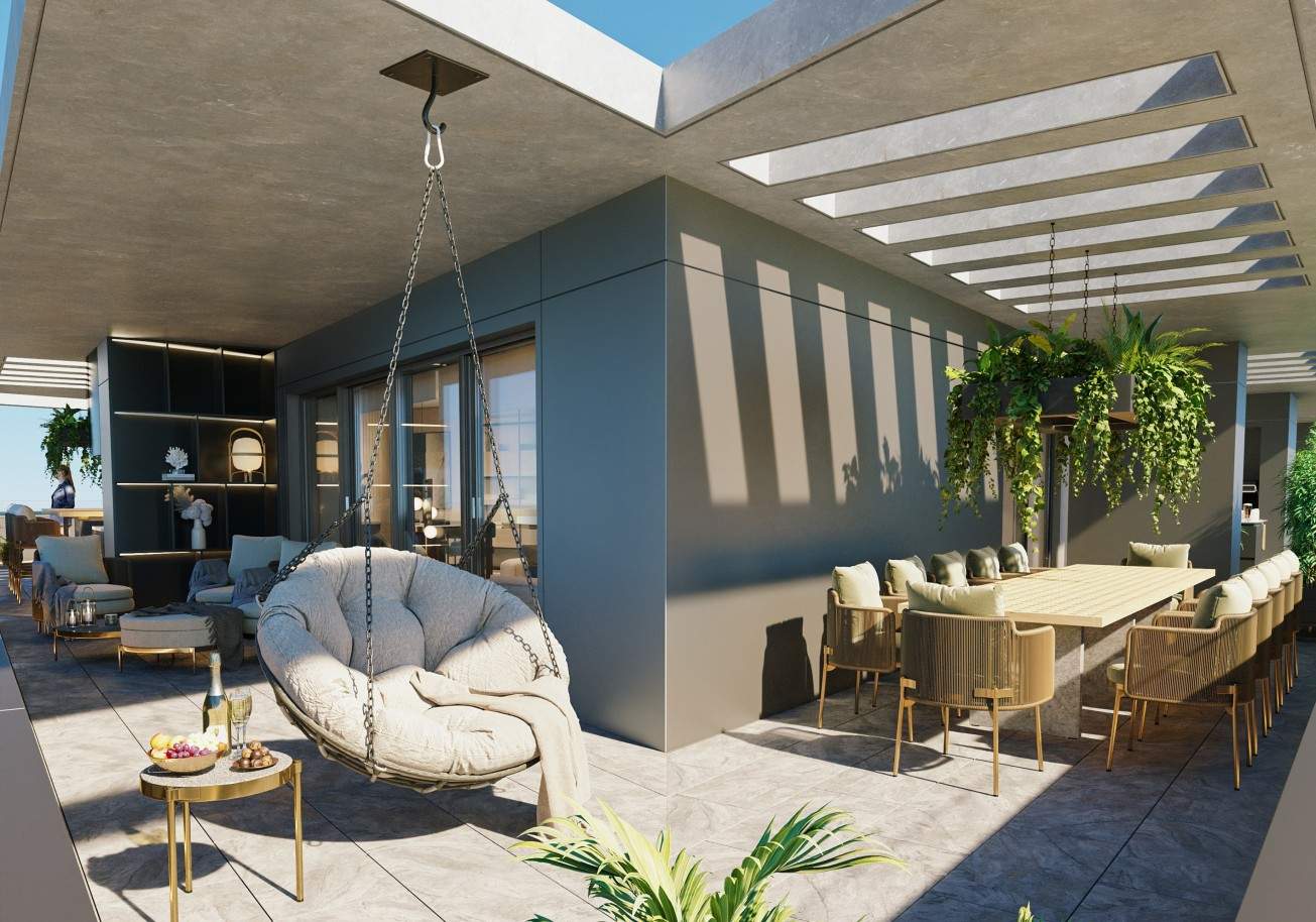 Penthouse nova com terraço e piscina, para venda, em Leça da Palmeira_206856