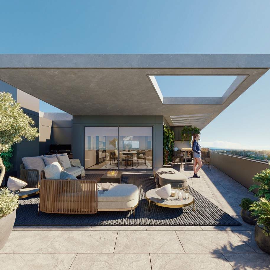 Penthouse nova com terraço e piscina, para venda, em Leça da Palmeira, Porto, Portugal_206859