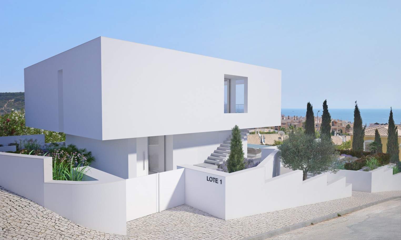 Grundstück mit genehmigtem Projekt für eine Villa mit 3 Schlafzimmern in Lagos, Algarve_207022