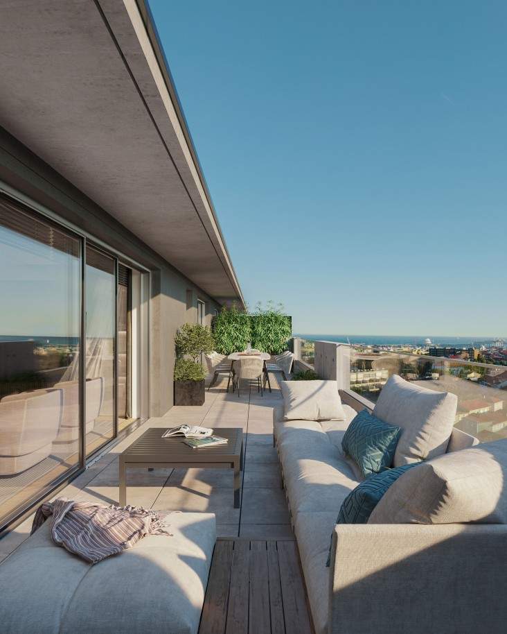 Neues Penthouse-Duplex mit Balkon, zu verkaufen, in Leça da Palmeira, Porto, Portugal_207138