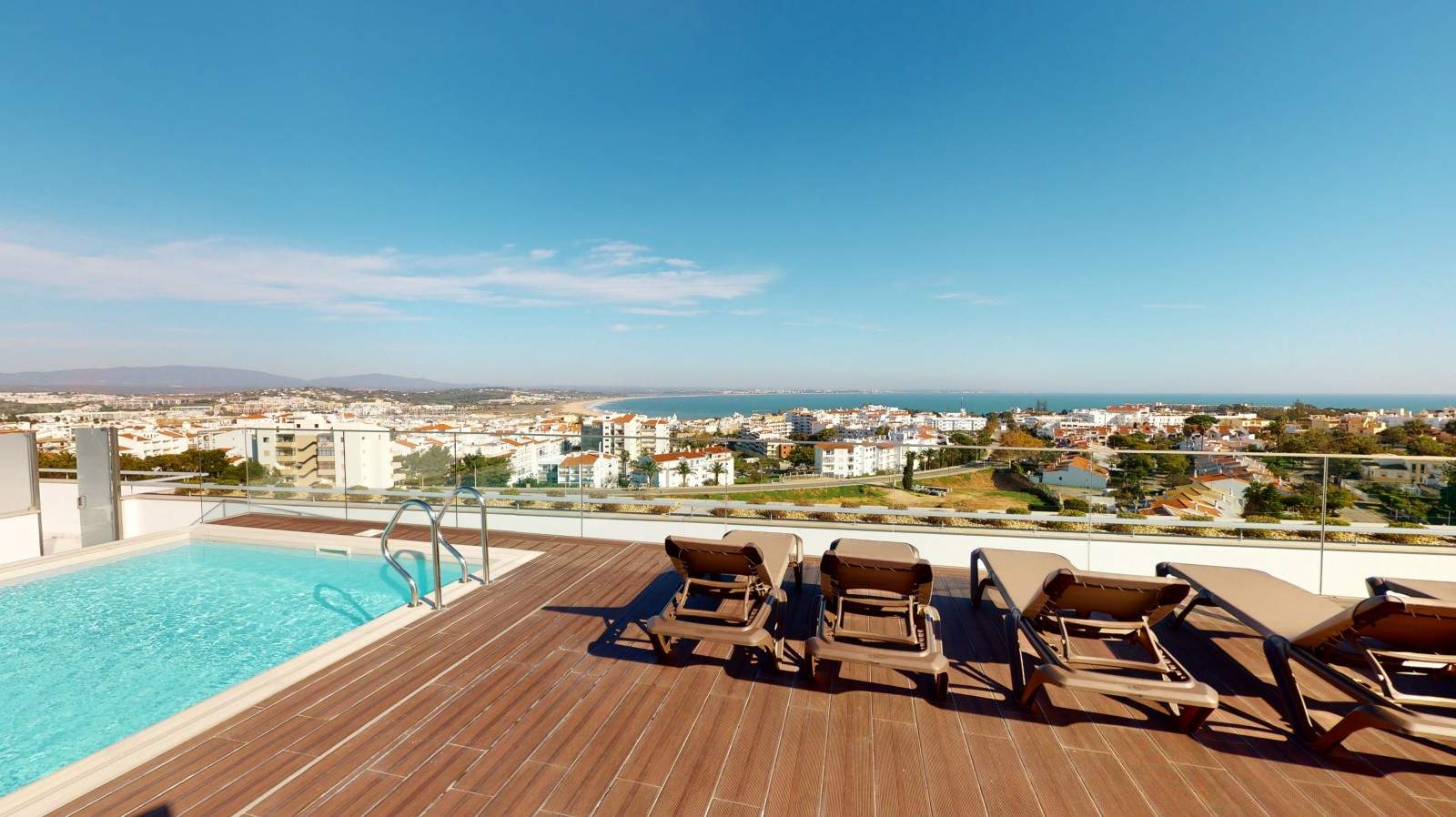New penthouse for sale, pool and sea views, Lagos, Algarve, Portugal_208286
