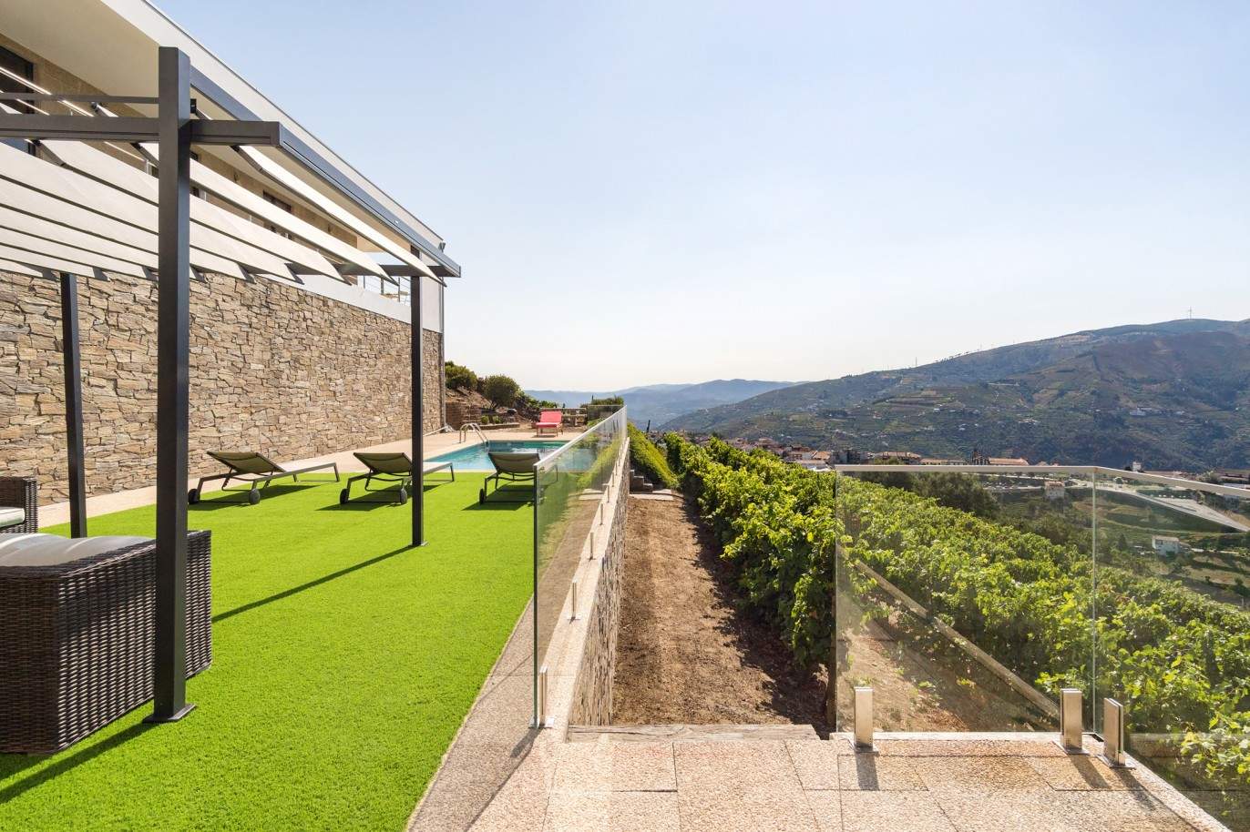 Villa avec piscine, vignobles et vues sur les montagnes, à vendre, à Baião, Nord du Portugal_208576