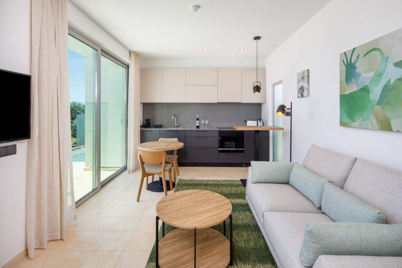 Moderno apartamento T1, com vista para as colinas de vinha, Lagoa, Algarve_208741