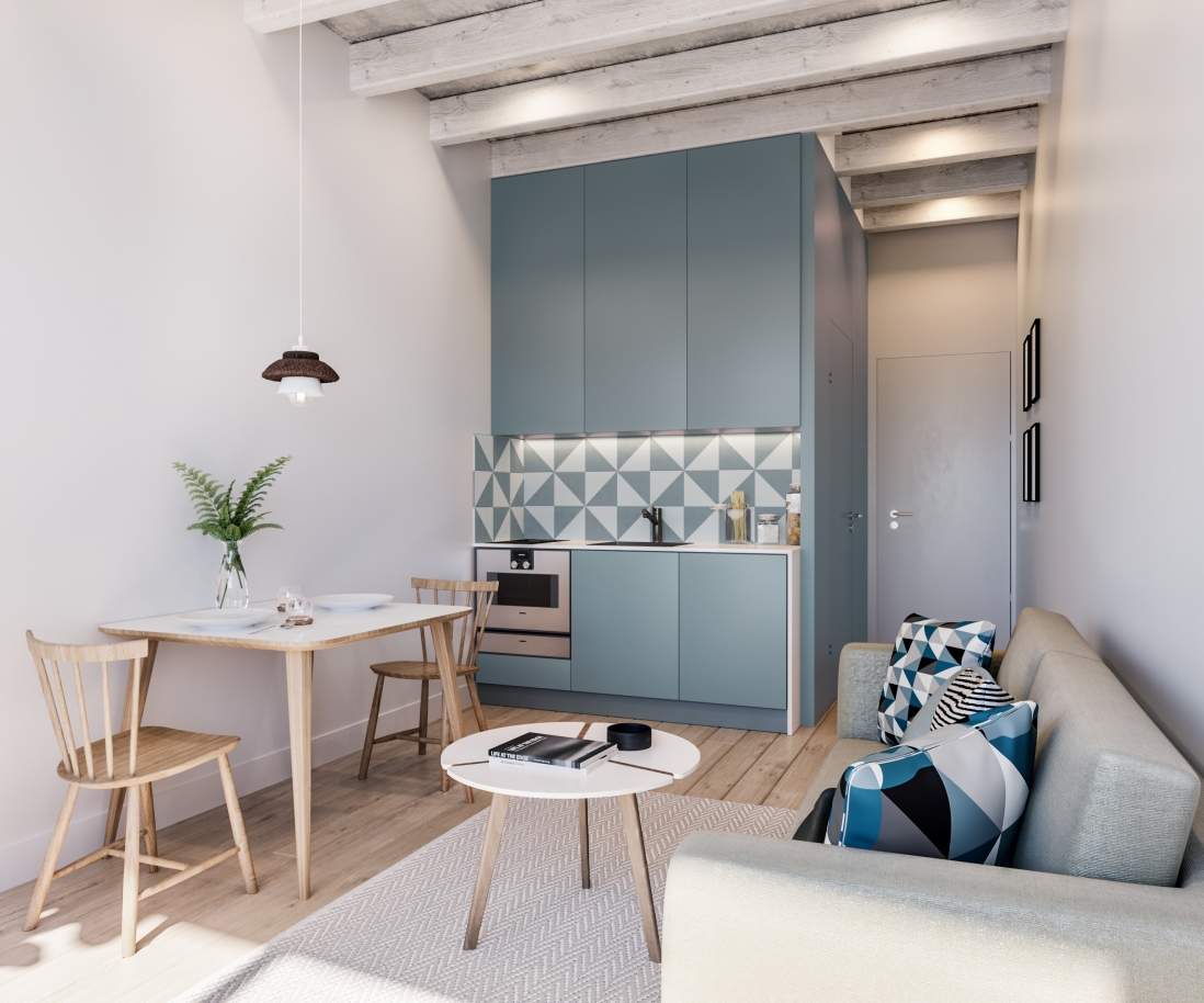 Appartement neuf avec balcon, à vendre, dans le centre de Porto, Portugal_210020