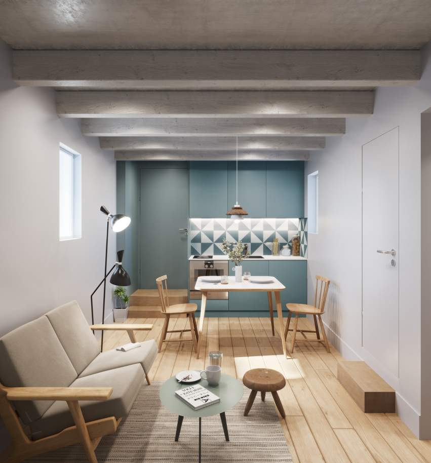 Piso nuevo con balcón, en venta, en el Centro de Oporto, Portugal_210028